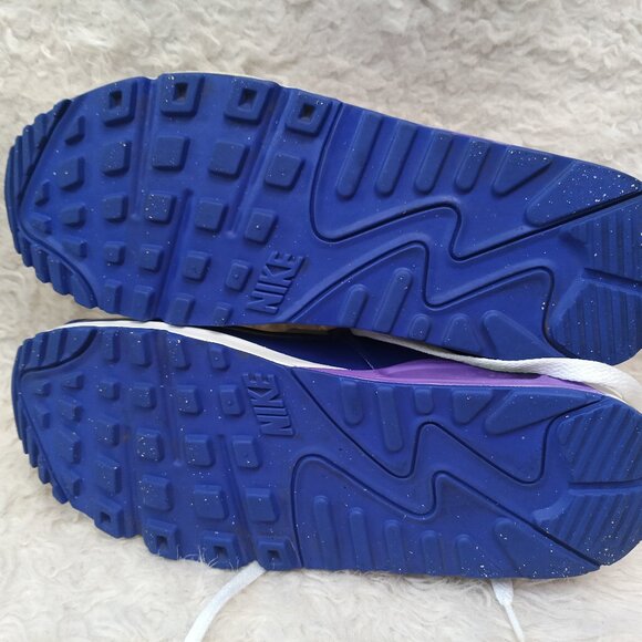 Nike Air Max 90 LTR G White Hyper Grape Size 7Y 724852-105 US 7Y - Picture 5 of 8